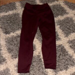 90 Degree Maroon Leggings Soft Stretchy Athletic Wear